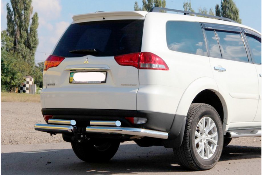 Mitsubishi Pajero Sport 2008–2015 Bageste beskyttelsesbøjle AK003-Special (2 stk., rustfrit stål) Image