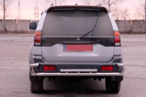 Mitsubishi Pajero Sport 1996–2007 Bageste beskyttelsesbøjle AK005-2 (rustfrit stål) foto 2
