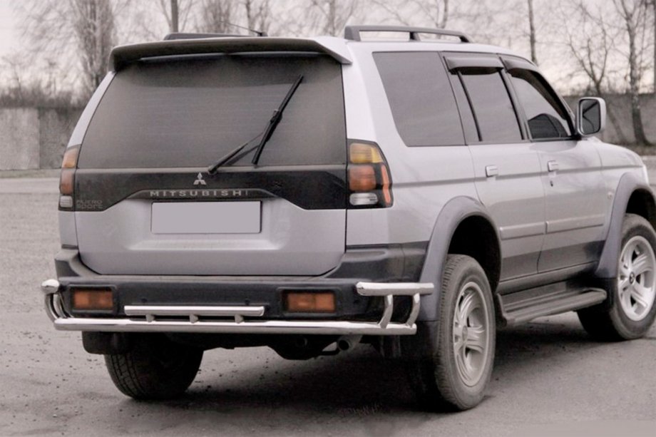 Mitsubishi Pajero Sport 1996–2007 Bageste beskyttelsesbøjle AK005-2 (rustfrit stål) Image