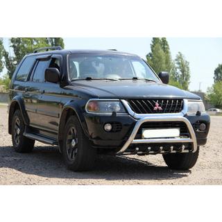 Kængurugitter WT003 (rustfrit stål) Mitsubishi Pajero Sport 1996–2007 foto 3