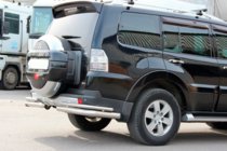 Mitsubishi Pajero Wagon IV 2006–2021 Bagbøjle AK003 Dobbelt (rustfri) foto 3