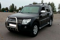 Mitsubishi Pajero Wagon IV 2006–2021 Bullbar QT007 (rustfrit stål) foto 2