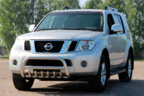 Nissan Navara 2006–2015 Kængurubøjle WT008 (rustfrit stål) foto 4