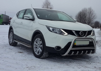 Nissan Qashqai 2014–2021 Kængurugitter WT003 (rustfrit stål) foto 4