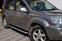 Nissan X-trail T30 2002–2007 Fullmond sidetrin (2 stk., aluminium) foto 5