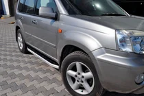 Nissan X-trail T30 2002–2007 Fullmond sidetrin (2 stk., aluminium) foto 1