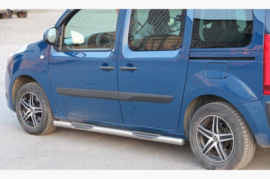 Mercedes Citan 2013–2021 Siderør (2 stk., rustfrit stål) 70 mm, lang akselafstand med plastindsatser Foto 2