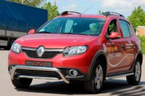 Dacia Sandero 2013–2020 Frontbøjle WT007 (rustfri) foto 1