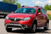 Dacia Sandero 2013–2020 Frontbøjle WT007 (rustfri) foto 3