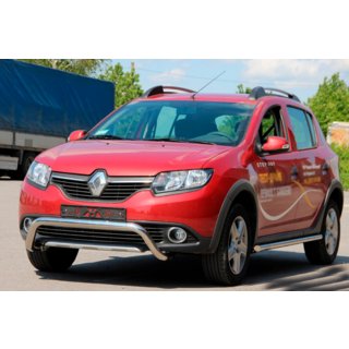 Frontbøjle WT007 (rustfri) Dacia Sandero 2013–2020 foto 1