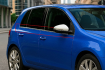 Volkswagen Golf 6 2008–2014 Rudelister (4 stk., rustfrit stål) OmsaLine - italiensk rustfrit stål foto 2