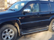 Toyota Land Cruiser Prado 120 2002–2009 Beskyttelse til sidetrin BB004 (2 stk., rustfrit stål) foto 3