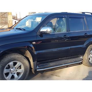 Beskyttelse til sidetrin BB004 (2 stk., rustfrit stål) Toyota Land Cruiser Prado 120 2002–2009 foto 3
