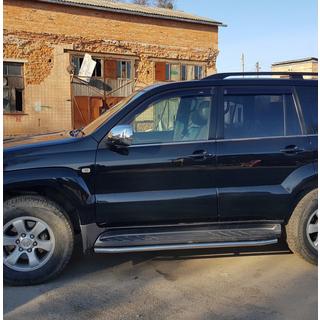 Beskyttelse til sidetrin BB004 (2 stk., rustfrit stål) Toyota Land Cruiser Prado 120 2002–2009 foto 4