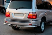 Toyota Land Cruiser 100 1998–2007 Bageste hjørner AK003-Double (2 stk., rustfri) foto 2