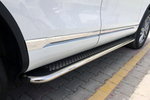 Porsche Cayenne 2003–2010 Maydos v2 sidetrin (2 stk., aluminium ↗ rustfrit stål) foto 2