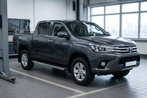 Toyota Hilux 2015– Blackline sidetrin (2 stk., aluminium) foto 1