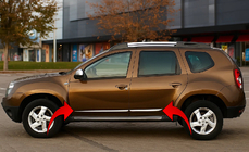 Dacia Duster 2008–2018 Dørlister (4 stk., rustfrit stål) foto 1