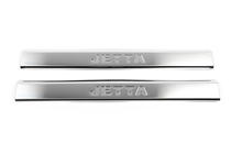 Volkswagen Jetta 2006–2011 Indvendige dørtrinslister (rustfri stål) 4 stk. (uden tekst), Carmos - tyrkisk stål foto 3