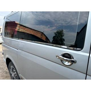 Beskyttelsesplader under dørhåndtag (rustfrit stål) Volkswagen T5 Transporter 2003–2010 foto 4