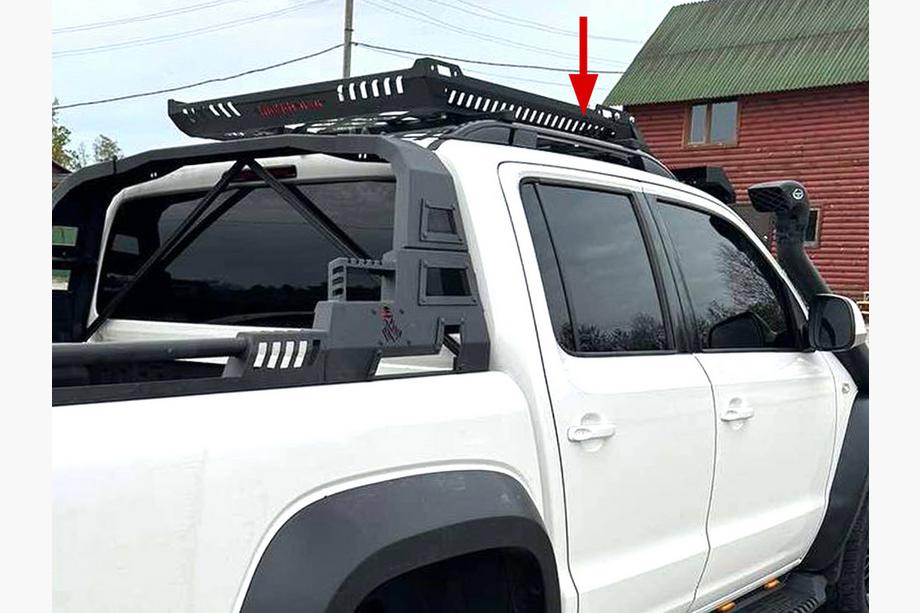 Volkswagen Amarok 2010–2022 Skyport Black tagrælinger Foto 4