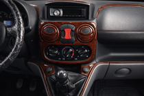 Fiat Doblo I 2001–2005 Instrumentbordbeklædning Aluminium foto 1