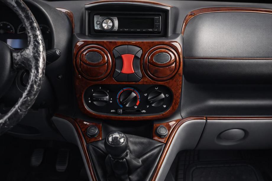 Fiat Doblo I 2001–2005 Instrumentbordbeklædning Aluminium Image
