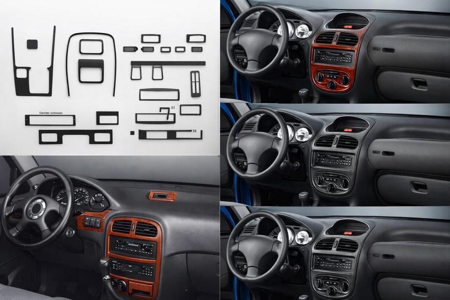 Kia Sportage 1994–2004 Instrumentbordbeklædning (1994-1999) Trælook Image
