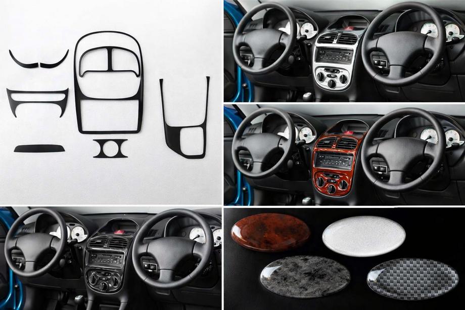Kia Sportage 1994–2004 Instrumentbordbeklædning (2001-2005) Aluminium Image