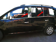 Volkswagen Touran 2003–2010 Dørstolpelister (10 stk., rustfrit stål) foto 3
