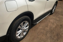 Nissan X-trail T32/Rogue 2014–2021 Sidetrin Maya V1 (2 stk., aluminium) foto 1