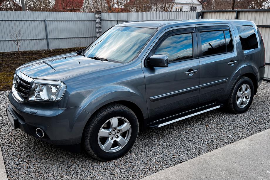 Honda Pilot 2008–2015 Sidetrin Maya V1 (2 stk., aluminium) Image