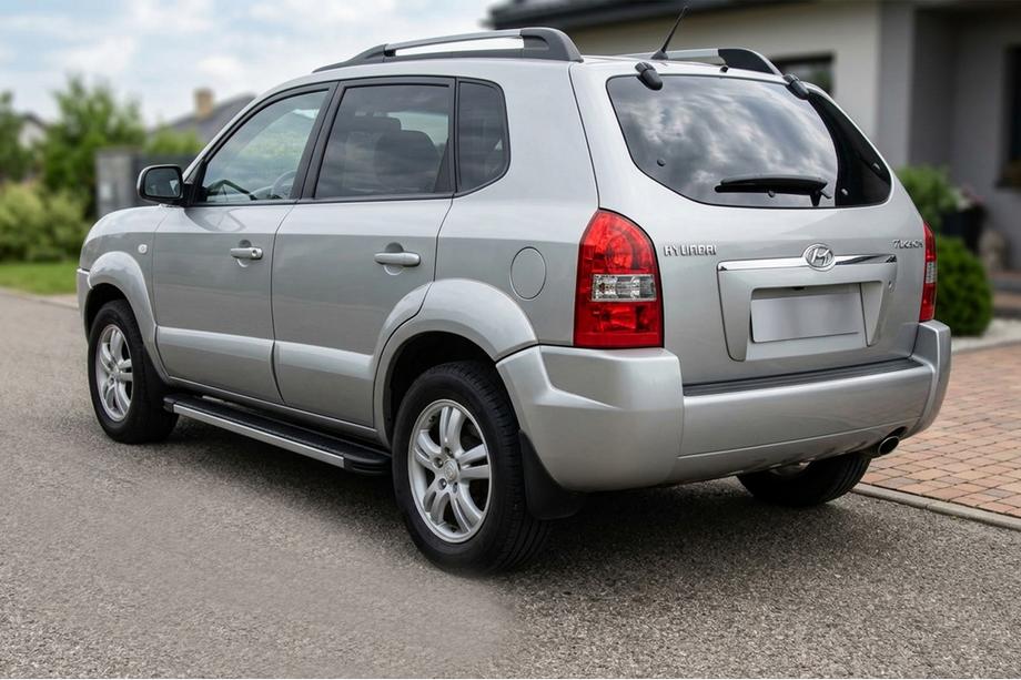 Hyundai Tucson JM 2004– Sidetrin Maya V1 (2 stk., aluminium) Foto 1