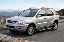 Kia Sportage 2004–2010 Sidetrin Maya V1 (2 stk., aluminium) foto 1