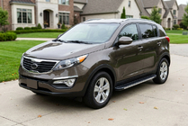 Kia Sportage 2010–2015 Sidetrin Maya V1 (2 stk., aluminium) foto 1