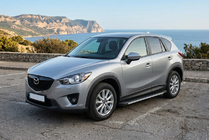 Mazda CX-5 2012–2017 Sidetrin Maya V1 (2 stk., aluminium) foto 1