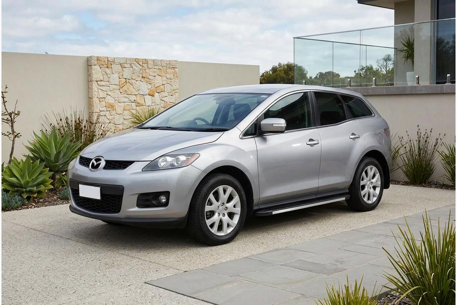 Mazda CX-7 2006–2012 Sidetrin Maya V1 (2 stk., aluminium) Image
