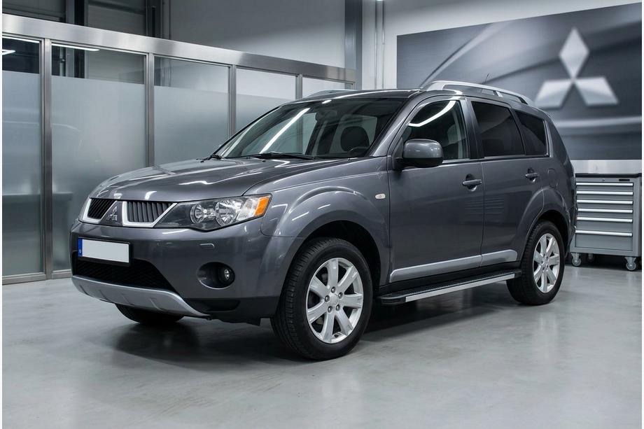 Mitsubishi Outlander 2006–2012 Sidetrin Maya V1 (2 stk., aluminium) Image