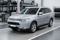 Mitsubishi Outlander 2012–2021 Sidetrin Maya V1 (2 stk., aluminium) foto 3