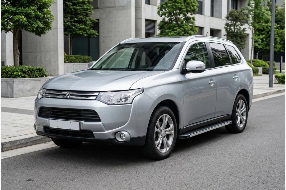 Mitsubishi Outlander 2012–2021 Sidetrin Maya V1 (2 stk., aluminium) Image
