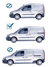 Mercedes Citan 2013–2021 Originale tagrælinger (med tværstænger) (standardbase) Grå + sort foto 12