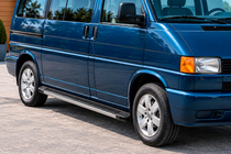 Volkswagen T4 Caravelle/Multivan 1990–2003 Maya sidetrin (2 stk., aluminium) Lang akselafstand foto 1