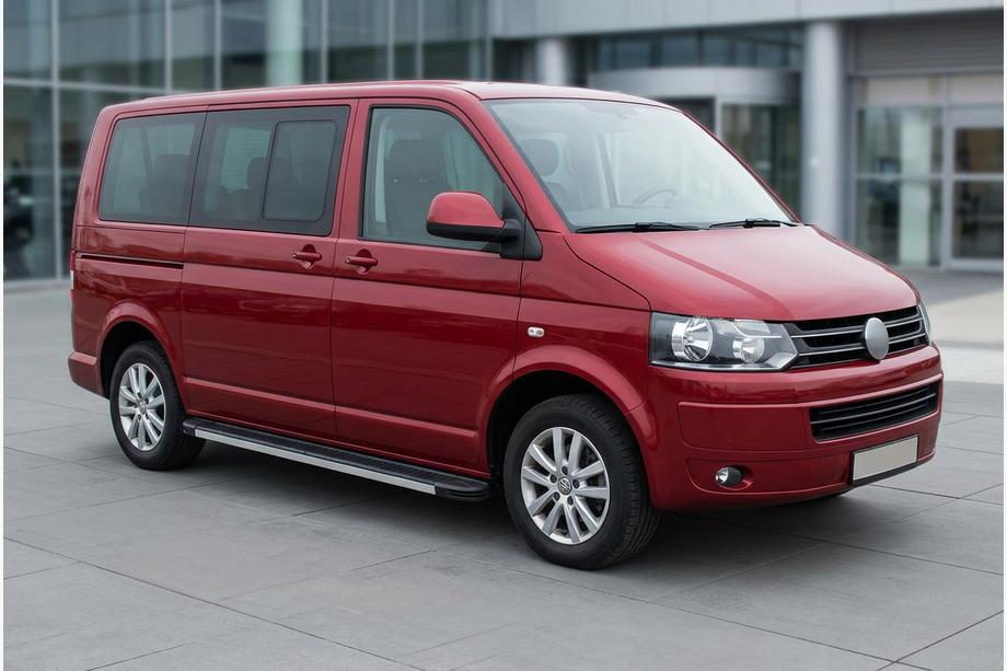 Volkswagen T5 2010–2015 Maya sidetrin (2 stk., aluminium) Image
