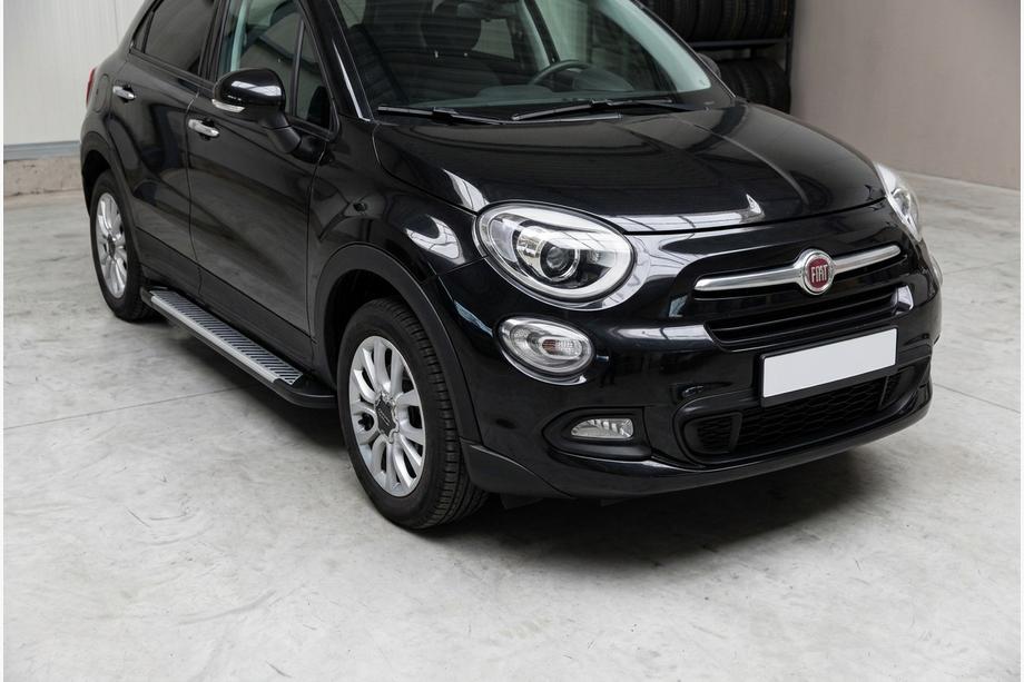 Fiat 500X 2014–2024 Sidetrin Line (2 stk., aluminium) Image