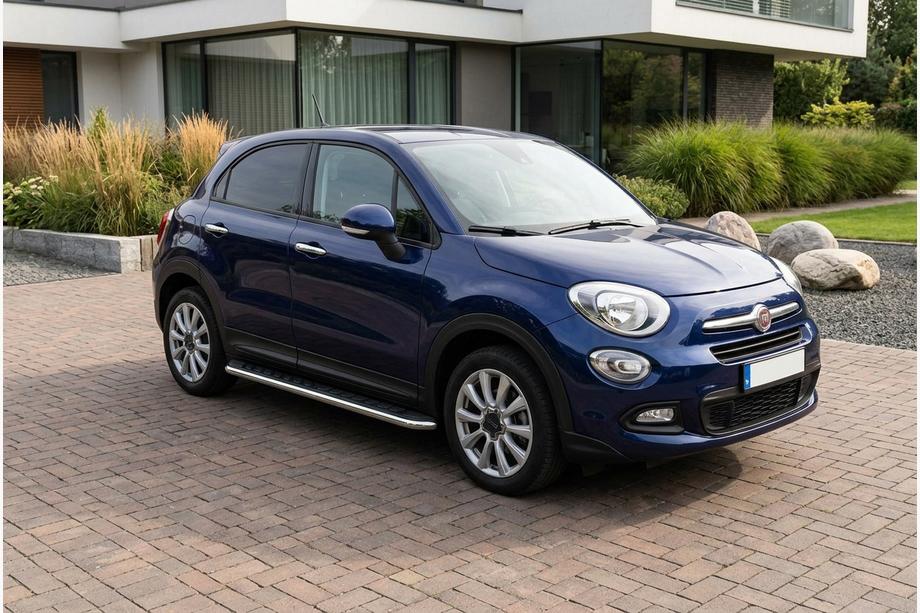 Fiat 500X 2014–2024 Maydos V1 sidetrin (2 stk., aluminium + rustfrit stål) Image