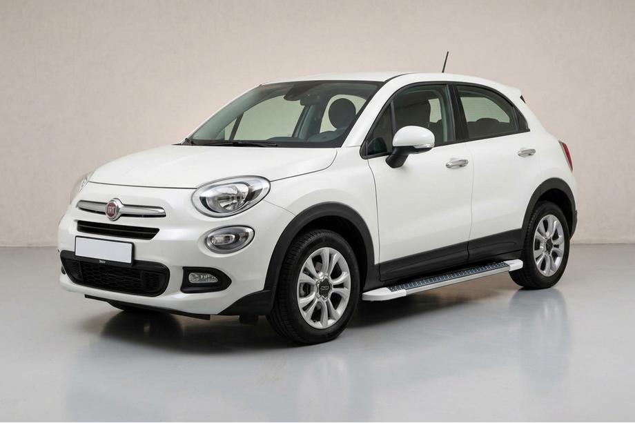 Fiat 500X 2014–2024 Sidetrin Allmond White (2 stk., aluminium) Image
