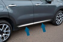Fiat 500X 2014–2024 Krom dørlister (4 stk.) foto 2