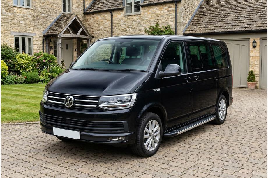 Volkswagen T6 2015–2024 RedLine V1 sidetrin (2 stk., aluminium) Lang akselafstand Image