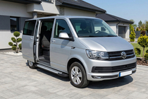 Volkswagen T6 2015–2024 Sidetrin Line (2 stk., aluminium) Kort akselafstand foto 1