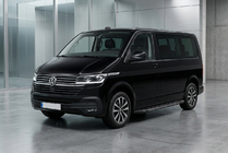Volkswagen T6 2015–2024 Sidetrin RedLine Black (2 stk., aluminium) Kort akselafstand foto 1